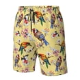 thumbnail image 4 of Fuzoiu Beautiful Bright Birds And Flowers Print Men's Beach Shorts,Men's Swim Trunks,Quick Dry Board Shorts with Pockets,Men's Bathing Suits for Surfing, Running, and Casual Wear-X-Large, 4 of 6