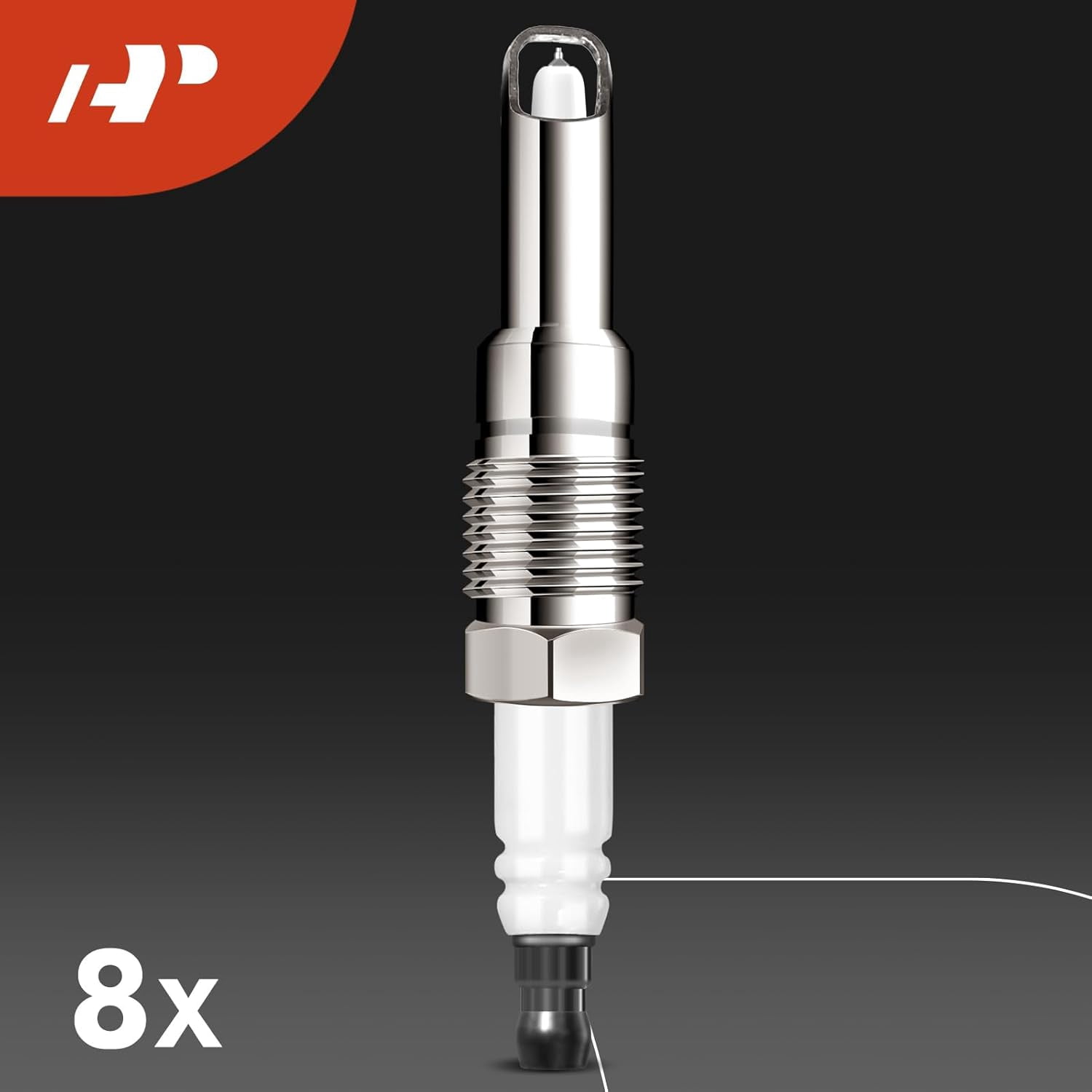 A-Premium Set of 8 Ignition Coil Pack and Iridium Spark Plugs Compatible with Ford Expedition F-150 F-250 F-350 Super Duty & Lincoln Mark LT Navigator 2005-5008
