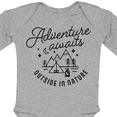 thumbnail image 4 of Inktastic Adventure Awaits Outside in Nature with Tent and Mountains Boys or Girls Long Sleeve Baby Bodysuit, 4 of 5