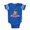Royal Blue, variant on CafePress - FIN Pug Valentine - Cute Infant Baby Football Bodysuit