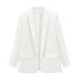 thumbnail image 3 of Womens Blazers For Work Casual Sevevn Womens Fashion Turn Down Collar Long Sleeve Casual Coat Suit Jacket, 3 of 4