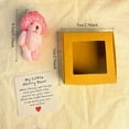 thumbnail image 4 of Mini Teddy Bear with Inspirational Card, Pocket Worry Bear in Box, Portable Comfort Plush Keepsake for Kids Adults, Heartfelt Gift for Encouragement, Stress Relief Time-Limited Price Slashes & Steals, 4 of 9