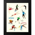 thumbnail image 2 of Barnes, Victoria 12x14 Black Modern Framed Museum Art Print Titled - Olympians II, 2 of 5