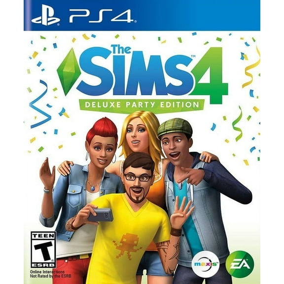 Restored The Sims 4: Deluxe Party Edition (Sony PlayStation 4, 2017) (Refurbished)