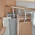 thumbnail image 2 of Perchas para pantalones Jadeshay de acero inoxidable multifuncional Resistentes y duraderas, 2 of 5