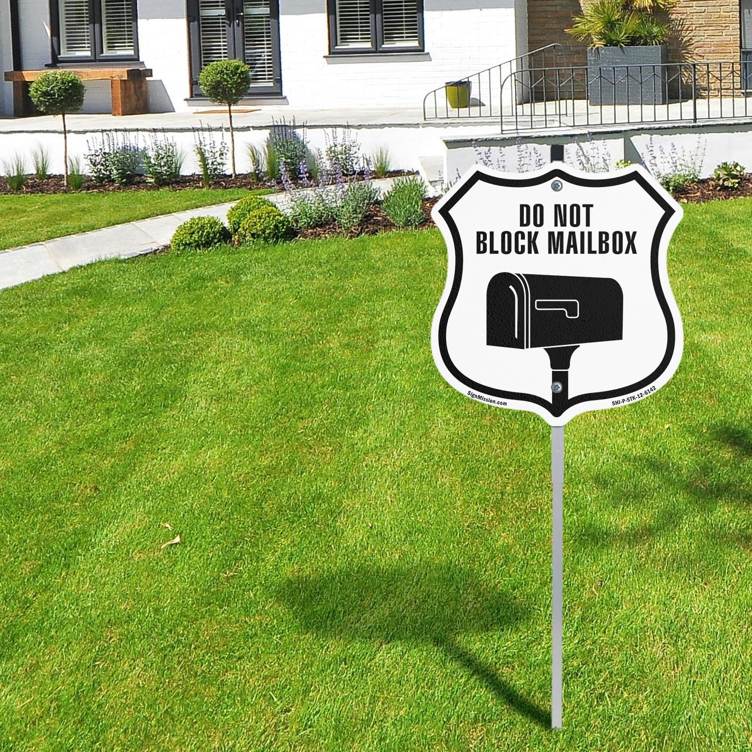 Do Not Block Mailbox Please Sign - 12x12 Inch Rust-Free Aluminum Metal ...