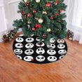 thumbnail image 2 of KXMDXA Collection of Halloween Faces Skull Xmas Christmas Tree Skirt Stand Mat for Holiday Party Decoration Indoor Outdoor 48 inches, 2 of 3