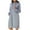 Gray, variant on Augper Women Oversized Hoodie Dress Casual Sweatshirt Dress with Hood Pullover Long Hoodie with Kangaroo Pocket