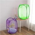 thumbnail image 5 of 2Pcs Mesh Popup Laundry Hamper, Foldable Portable Dirty Clothes Basket Collapsible Dirty Clothes Hamper for Bedroom, Kids Room, College Dormitory and Travel, 5 of 6
