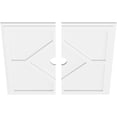 thumbnail image 2 of 28"OD x 3"ID x 9 3/4"C x 1"P Embry Architectural Grade PVC Contemporary Ceiling Medallion, Two Piece, 2 of 4