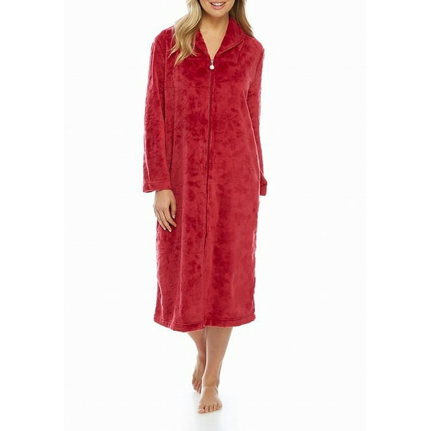Karen Neuburger Womens Medium Petite Zip Front Robes PM
