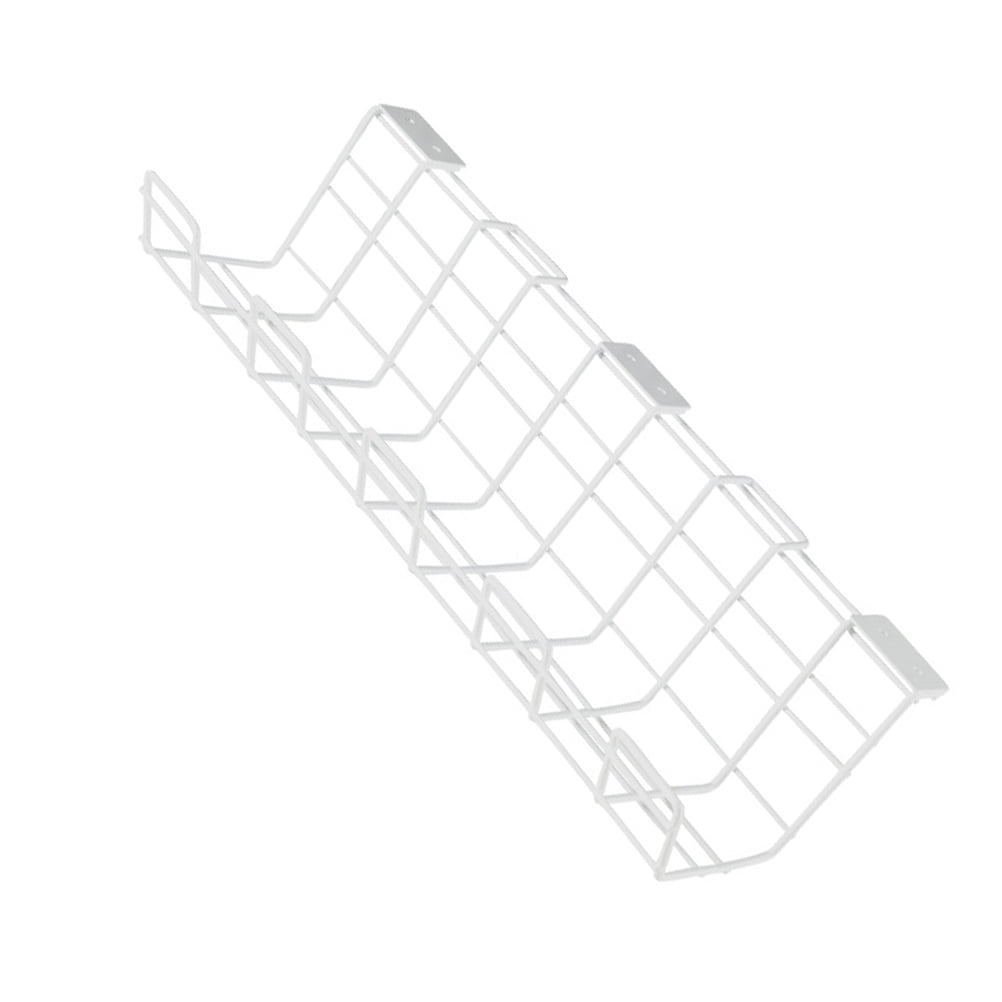 Soimiss Cable Management Shelf White Under Desk Iron Rack Durable Cord Organizer for Home