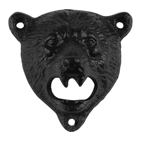 

CHGBMOK Kitchen Gadgets Iron Wall Mount Open Beer Cap Bottle Opener Rustic Bar Pub Decor