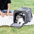 thumbnail image 6 of GASTROPOD Pet Carrier for Large Cats,Soft-Sided Cat Carrier for Medium Big Cats and Puppy Up to 20Lbs,Washable Dog Carrier Privacy Protection for Home Outdoor Travel, 6 of 10