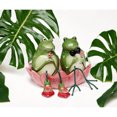 thumbnail image 2 of Ceramic Frog Couple Salt and Pepper Shakers Lilypad Home Gift, 2 of 3