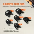 thumbnail image 3 of KFFKFF Professional Pipe Pressing Equipment, 18V Electronic Tube Compression Device for 1/2" to 2" Stainless Steel, Copper, PEX Pipes, Set Includes 6 Professional Pressing Jaws, 2PCS 4AH Battery, 3 of 9