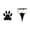 White, variant on Paw Print Solar Lights - Dog Animal Lights Waterproof,Paw Print Solar Lighting Outdoor Garden, Pet Lover’s Garden Path Lighting, Walkway Lighting for Yard (Cool White)