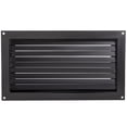 thumbnail image 1 of KFFKFF Foundation Vent, 12"H x 20"W, for Minimizing Flood Damage & Risk, Black, Suitable for Crawl Spaces, Garages & Enclosures, Wall Installation, 1 of 9