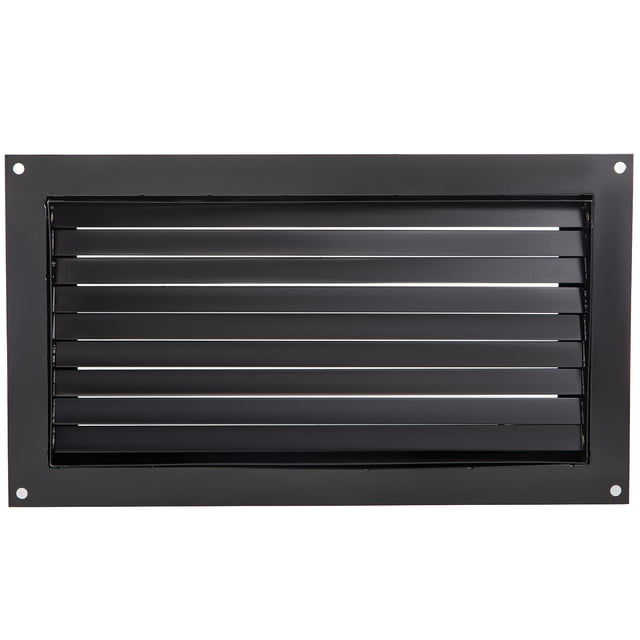 KFFKFF Foundation Vent, 12"H x 20"W, for Minimizing Flood Damage & Risk, Black, Suitable for Crawl Spaces, Garages & Enclosures, Wall Installation