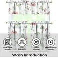 thumbnail image 6 of Winter Kitchen Curtains Valances 3 Piece Set,Christmas Snowman Xmas Tree Rod Pocket Short Kitchen Tier Curtain Over Sink Window,Farmhouse Cafe Curtains for Kitchen Holiday Decor 36 Inch, 6 of 6