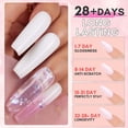 thumbnail image 5 of Makartt Poly Nail Gel Kit, Clear Pink Spring Summer Nail Gel Kit Poly Nail Extension Gel Nail Enhancement All-in-one Nail Thickening Solution Salon Home French Manicure Kit, 5 of 9