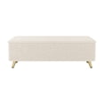 thumbnail image 5 of Modern Ottoman Bench With Storage, 38.4in Corduroy Footrest Stool With Legs, Tufted Upholstered End Of Bed Bench Ottoman For Living Room Entryway, 5 of 6