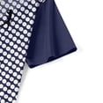 thumbnail image 4 of Mens Polo Shirts Short Sleeve Color Block Lapel Collar Button Pullover Tops Moisture Wicking Regular Fit Golf T-Shirts Breathable Summer Blouses Shirt Tees Casual Work Sports Navy XXXL, 4 of 7