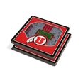 thumbnail image 2 of YouTheFan 8490310 NCAA Utah Utes Rice-Eccles Stadium 3D StadiumViews Coaster Set - Pack of 2, 2 of 5