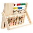 thumbnail image 1 of Wooden Math Learning Toy For Children Versatile Educational Clock And Calculation Rack Develops Number Skills Colorful Design Safe Material For Toddlers Over 3 Years, 1 of 6