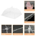 thumbnail image 4 of 6 Piezas Grandes y Altas Cubiertas para Alimentos de Malla de 13" para Exteriores, Cubiertas Protectoras para Alimentos Plegables, Blancas, 4 of 6