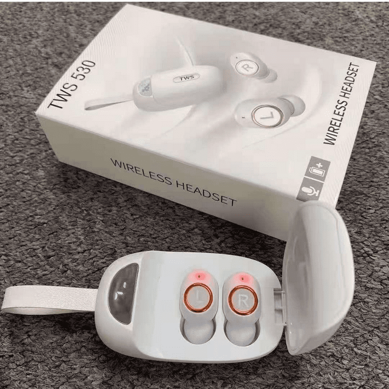 Wireless Earbuds For Realme C11 with Immersive Sound True 5.0 Bluetooth in Ear Headphones with 2000mAh Charging Case Stereo Calls Touch Control IPX7