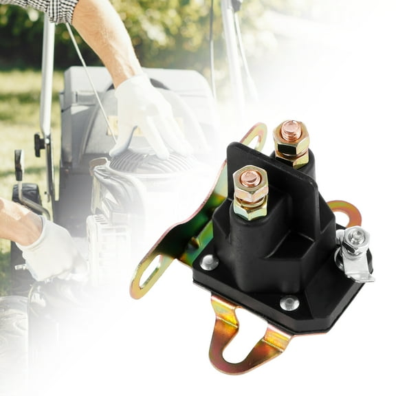 Lawn Mower Starter Solenoid Safe Waterproof Zero Turn Lawn Mower Easy to Install Starter Solenoid Relay High Efficient Lawn Mower Tractor for Precedent Gas