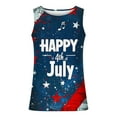 thumbnail image 3 of Cmfcve Men's Oversize Summer Vest Independence Day Printed Casual Tank Top Sleeveless Round Neck Hawaiian Vests, 3 of 4