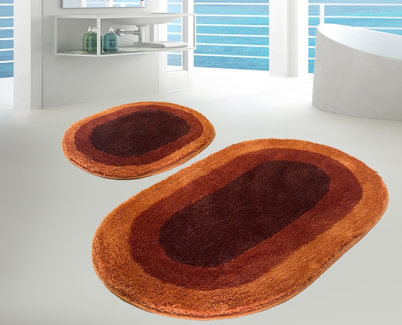 Fluffy Bath Rug Set Cute Rug Bathroom Decor Tufted Bath Rug Shag Bathroom Rug Washable Rug