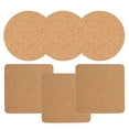 thumbnail image 2 of 12 Pcs  Reusable Coasters Cork Coasters Drink Coasters Office Cup Mats Cork Coasters, 2 of 6