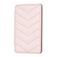 thumbnail image 3 of Cell Phone Wallet for Back of Phone, Credit Adhesive Stick On Wallet Credit Card ID Holder with Back Magnetic Closure Flip Compatible with iPhone, Galaxy & Most Smartphones and Cases, Pink, 3 of 9