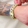 thumbnail image 2 of Nuragold 14k Real Yellow Gold Royal Monaco Miami Cuban Link Bracelet 7"-9" (5mm-17mm) Italian Jewelry for Men & Women, 2 of 21