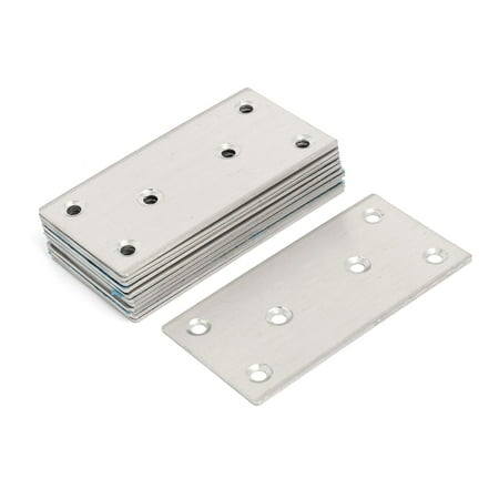 

100mmx50mmx2mm Stainless Steel Flat Mending Repair Plate Fixing Bracket 12pcs