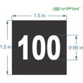 thumbnail image 2 of iSYFIX Black Consecutive Number Stickers – 1 to 100, 1.5-inch, 1 set – Vinyl Self Adhesive Premium Decal, Ideal for Inventory, Storage, Organizing, Boxes, Bins, Toolbox, Lockers & More. Indoor/Outdoor, 2 of 6