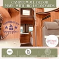 thumbnail image 2 of Camping is My Happy Place Campfire Camper RV Decals - Vinyl Camper Decals - RV Camper Decals Sayings for Wall Decor - Decals for RV Trailers - Die-Cut Vinyl Graphics for RV, 23x18.5-Inch, Plum, 2 of 5