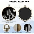 thumbnail image 2 of 1pc Polyester Wall Hanging Ornaments with Plastic Frames Flat Round Cactus 260x7mm, 2 of 9