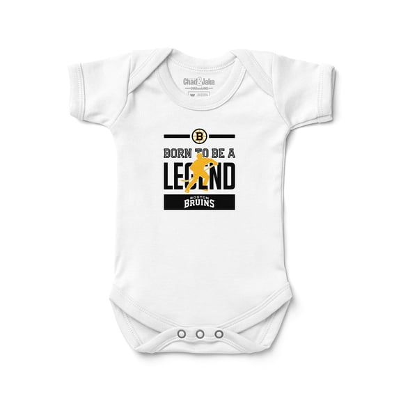 Newborn & Infant Chad & Jake White Boston Bruins Bodysuit