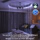 thumbnail image 2 of Luces de cortina de hadas blancas de 300LED para dormitorio, 3m x 3m, 8 modos, enchufe USB en ventana, cadena de luces Led navideñas colgantes con control remoto, 2 of 5