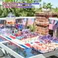 thumbnail image 4 of 4th of July 250th Anniversary Independence Day Cocktail Picks, 4.7-Inch Firework Bamboo Toothpicks, Red White and Blue Patriotic Party Appetizer Sticks 250th Anniversary D#006 Red & Blue, 4 of 8