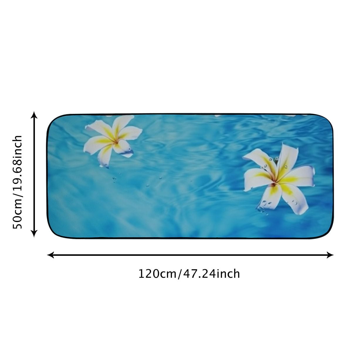 Heduofu Front Door Mat Welcome Mat, Non-Slip Absorbent Indoor Door Mats, Durable Rubber Backing Floor Doormat for Entryway, Patio, Porch, Pool 19.68*47.24 in
