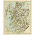 thumbnail image 2 of Letts 15x18 White Modern Wood Framed Museum Art Print Titled - Scotland - Railways - Statistical - Letts 1883, 2 of 4