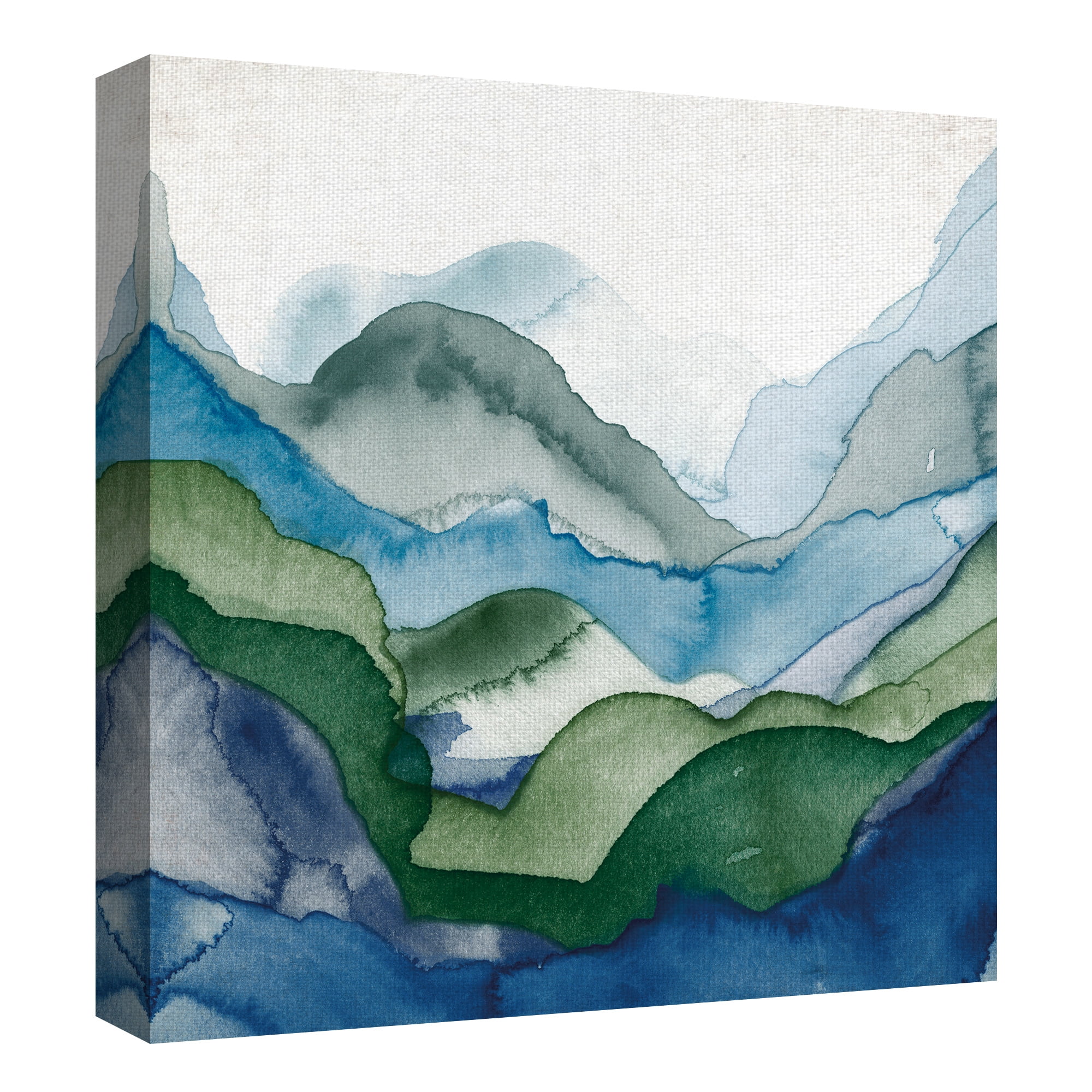 Masterpiece Art Gallery Emerald Quartz A Abstract By GI Artlab Canvas Art Print 30" x 30"