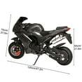 thumbnail image 3 of ASKMZ 49cc 4-Stroke Mini Motorcycle, Dual Disc Brakes & 25MPH Speed Gas Pocket Motorbike, 3 of 16