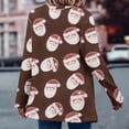 thumbnail image 6 of Antqov Womens Cardigan, Christmas Print Open Front Cardigans with Notched Lapel, Daily Trendy Relaxed Lightweight Comfy Casual Cardigan Jackets, 6 of 7