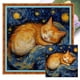 thumbnail image 1 of Kit Punto Cruz Gato Impreso Hilo Algodón Ecológico Bordado Arte 40x40cm 11CT, 1 of 9